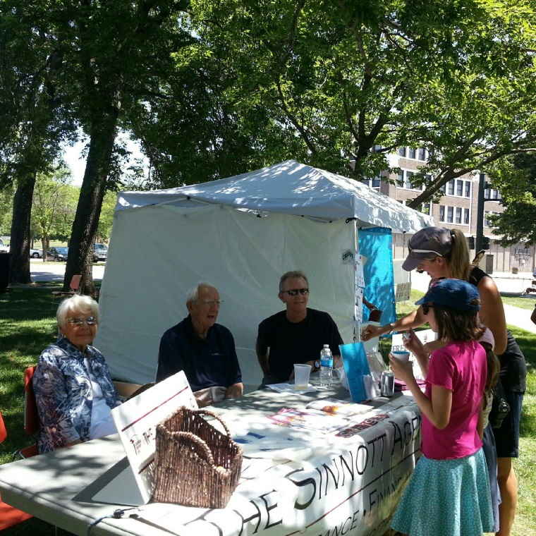 People gathered at the BBQ Loo Kids Korner event.